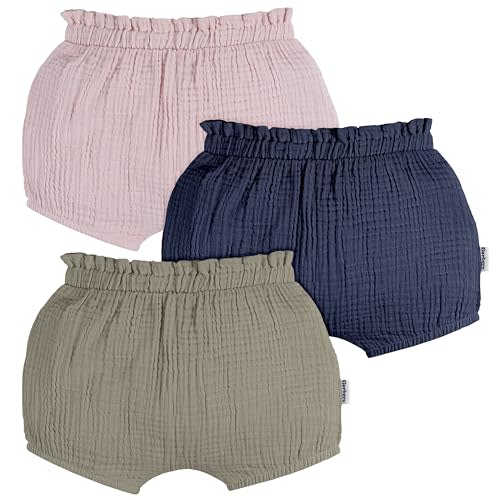 Gerber Baby Girls' 3-Pack Bubble Shorts