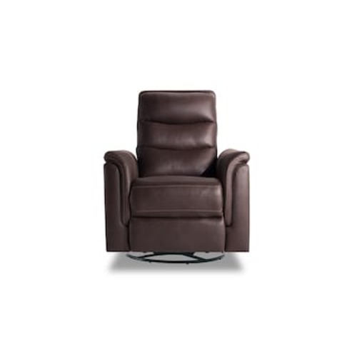 Forte Chocolate Gliding Power Recliner with USB Port