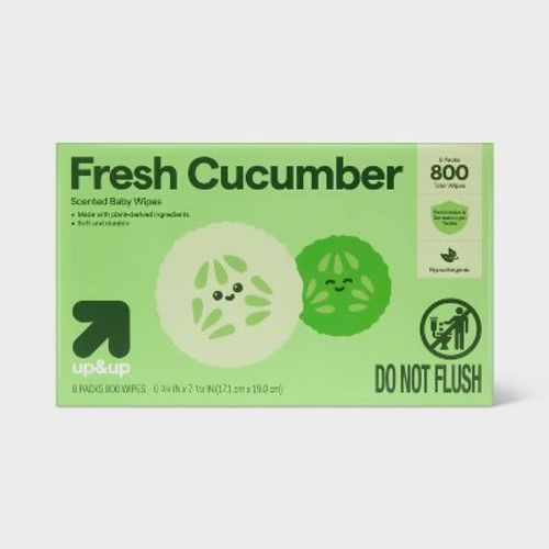 Fresh Cucumber Baby Wipes- up&up™ (Select Count)