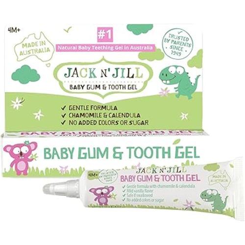 Jack N Jill Natural Baby Gum & Tooth Gel for Teething, 0.5 oz (15g)