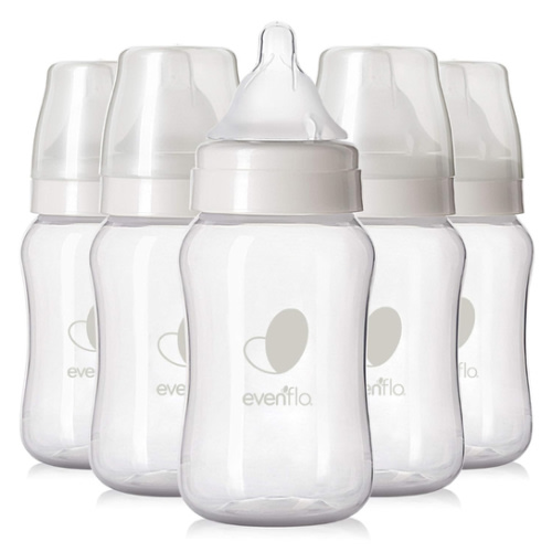 Evenflo Feeding Premium Proflo Venting Balance Plus Wide Neck Baby, Newborn and Infant Bottles - Helps Reduce Colic - 9 Ounce (Pack of 6)