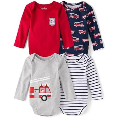 The Children's Place baby-boys And Newborn Long Sleeve Bodysuits, Multipacks