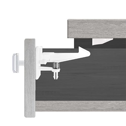 Inaya Cabinet Locks Child Safety Latches - Baby Proofing Cabinets & Drawers Locks - Child Proof Your Home - No Drilling & No Tools Required! (12 Pack)
