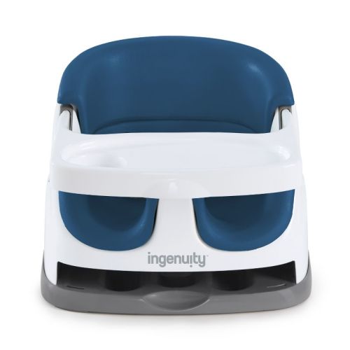 Ingenuity Baby Base 2-in-1 Booster Feeding and Floor Seat with Self-Storing Tray - Cashmere