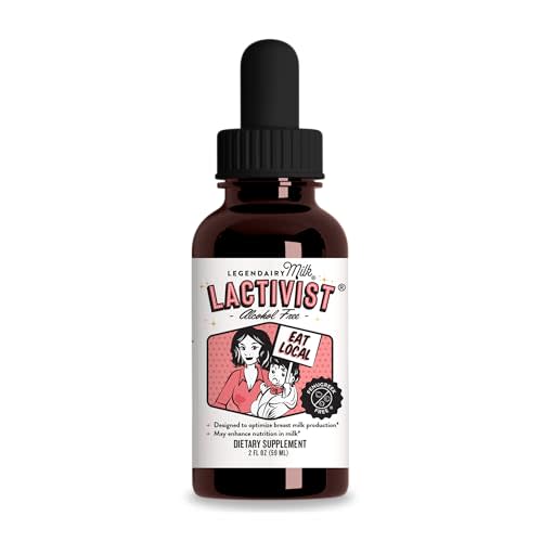 Legendairy Milk Lactivist Drops, Breastfeeding Supplement to Increase Breast Milk Supply, Organic Torbangun for Lactation, Made in USA, Alcohol Free, 2 Fl Oz