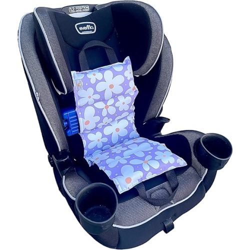 Original Car Seat Cooler Washable Insulated Ice Pack Infant Car Seat Cooling Cushion Mat for Hot Weather Multifunctional Baby Cooling Pad (Daisy)