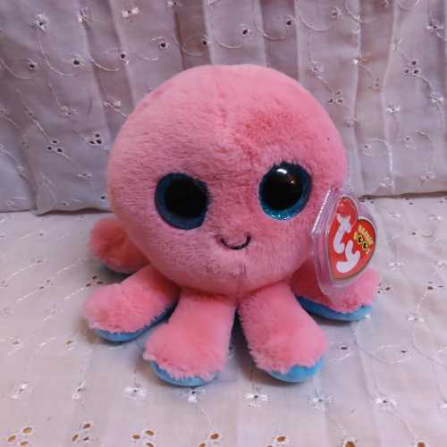 TY Beanie Baby "Sheldon" the Pink and Blue Octopus. New, never played with. Stored in a smoke free home. All tags in place. Dated 2022.