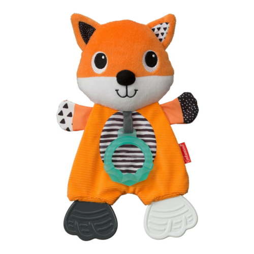 Infantino Fox Cuddly Teether with Three Textured Teething Places for Babies