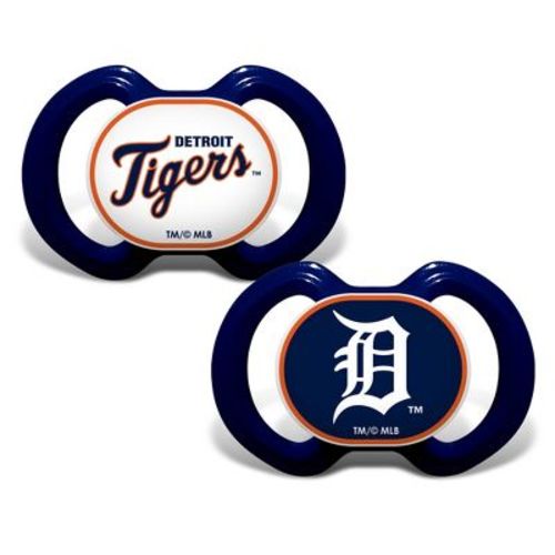 BabyFanatic Officially Licensed Unisex Pacifier 2-Pack - MLB Detroit Tigers