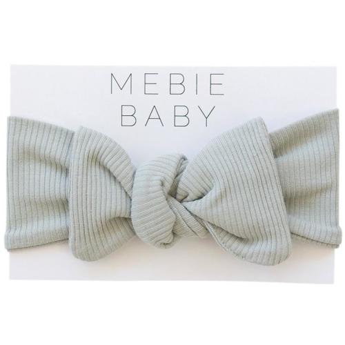 Sage Organic Cotton Ribbed Head Wrap – Mebie Baby