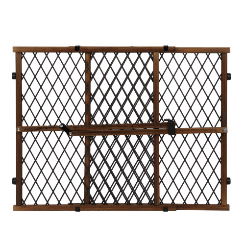Evenflo Position & Lock Adjustable Wood Baby Gate,  (Farmhouse Collection), Fits Openings 26 - 42 in. Wide