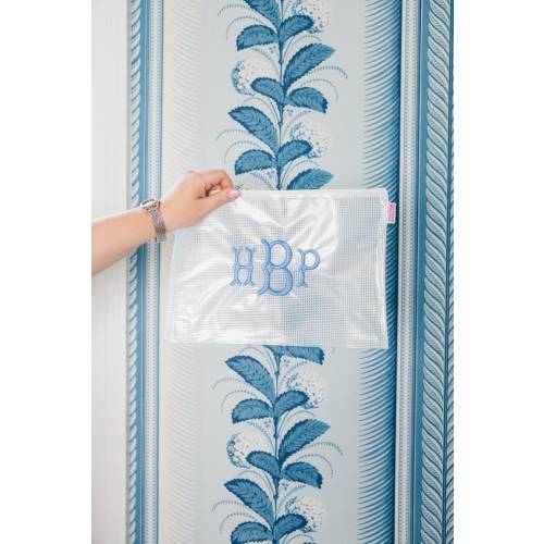 Embroidered Pool Bag // Wet Dry Bag, Water Resistant, Zipper Travel Bags, Toiletry Bag, Party Favor, Sunscreen Bag, Bridesmaid Bag, Monogram