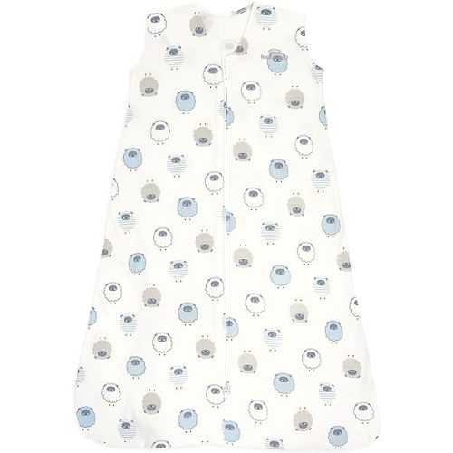 HALO Sleepsack, 100% Cotton Wearable Blanket, Swaddle Transition Sleeping Bag, TOG 0.5, Sleepy Sheep, Large, 12-18 Months