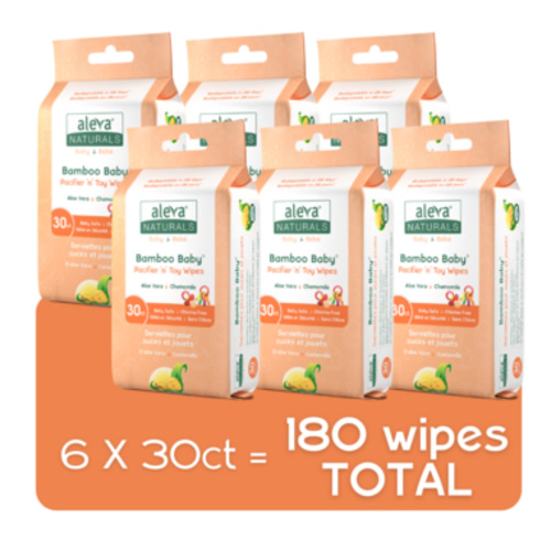 Buy Aleva Naturals Bamboo Baby Pacifier & Toy Wipes Economy Pack at Well.ca | Free Shipping $35+ in Canada