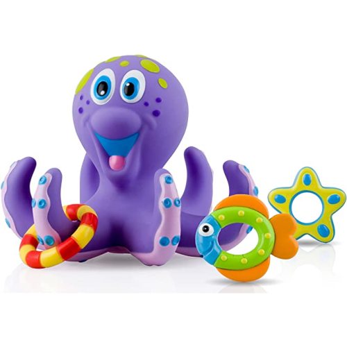 Nuby Octopus Floating Bath Toy , Purple