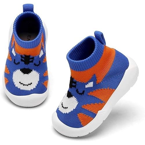 Engtoy Baby Shoes & Socks - Non-Slip Breathable Slippers with Soft Rubber Sole - Baby Boys & Girls Slip On Sneakers