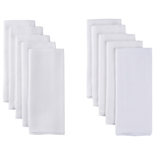 Gerber Baby Flatfold Birdseye Diapers/Burp Cloths, 10 Pack