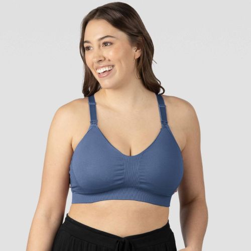 kindred by Kindred Bravely Women's Sports Pumping & Nursing Bra - Slate Blue L Busty