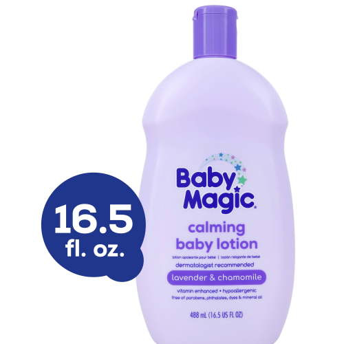 Baby Magic Calming Body Lotion, Lullaby Scent, Lavender & Chamomile, 16.5 fl oz (Pack of 1)