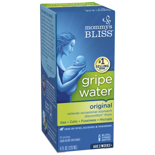 Mommy's Bliss Gripe Water Original, Relieves Stomach Discomfort, Over-the-Counter, 4 fl oz