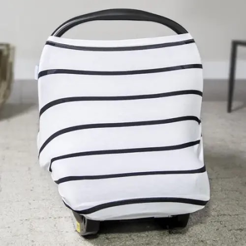 Black Stripes – Carseat Canopy