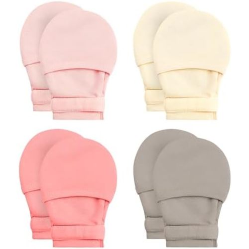 Yoofoss Baby Mittens 0-6 Months Newborn Mittens No Scratch Baby Gloves for Infant Boys and Girls, Adjustable Soft Breathable