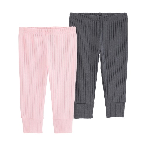Carter's Child of Mine Baby Girl Pants, 2-Pack, Sizes Preemie-18 Months