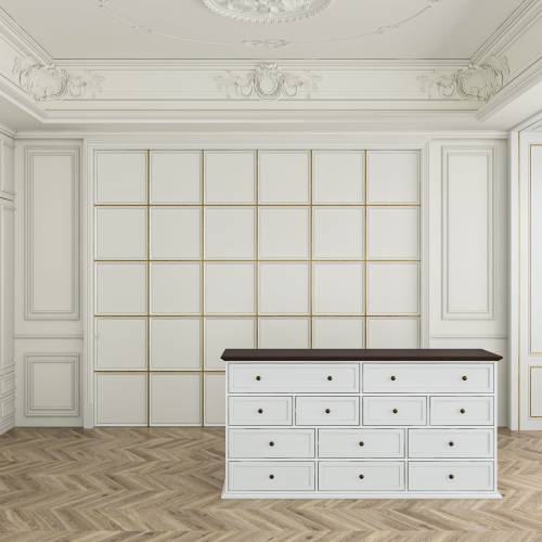 Contemporary Multi-Drawer Dresser for Stylish Storage Chest Console
