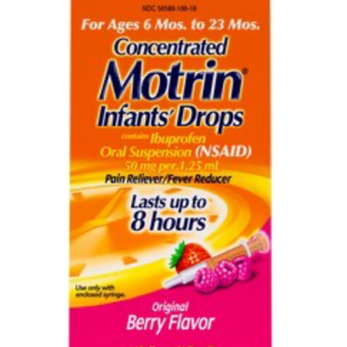 Infants' Motrin Concentrated Drops Ibuprofen Oral Suspension, Original Berry, 0.5 FL OZ