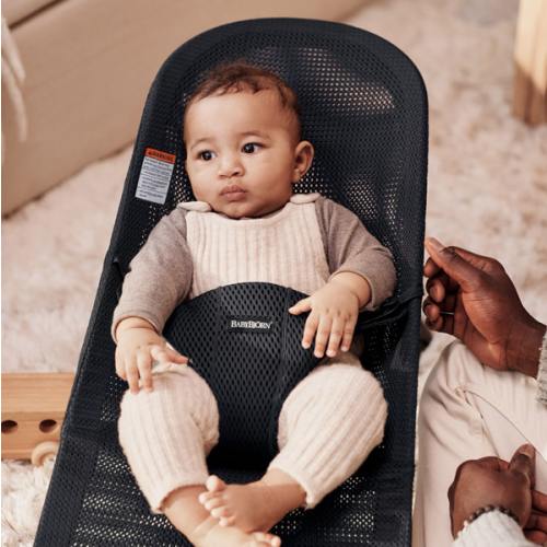 BabyBjörn Extra Fabric seat for Bouncer, Mesh, Black