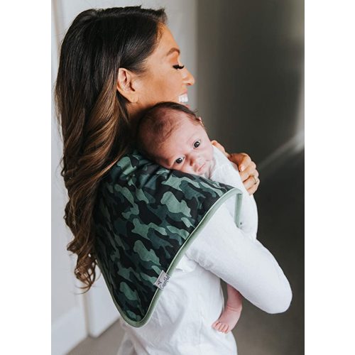 Copper Pearl Premium Baby Burp Cloths - 3-Pack Large Cotton Burp Cloths, Extra Soft Spit Up Rags with 3 Absorbent Layers, Perfect for Baby Boy Gifts (21" x 10" Size, Diesel Set)