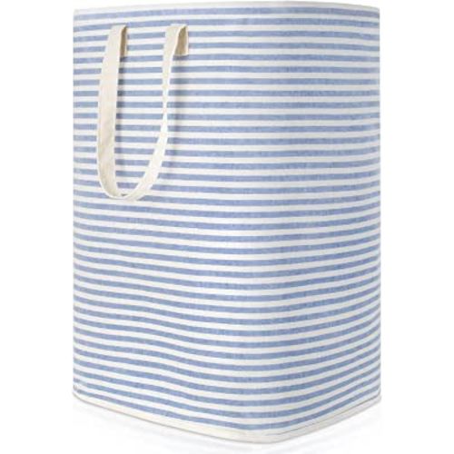 Lifewit Laundry Hamper Large Collapsible Laundry Baskets, Freestanding Waterproof Clothes Hamper Storage Basket with Easy Carry Extended Handles for Clothes in Laundry Room Bedroom Bathroom College Dorm for Adults, Blue