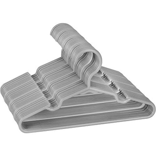 Baby Hangers for Closet - 11.4 Inch 60 Pack Plastic Kids Hangers - Children Hangers & Infant Hangers & Toddler Hangers for Clothes (Gray)
