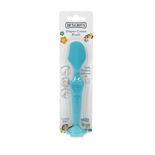 Dr. Talbots Silicone Diaper Cream Brush with Suction Base, Aqua - 1 Pack