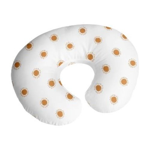 SweetJojoDesigns Gender Neutral Nursing Pillow Cover (Pillow Not Included) Boho Sun Orange and White