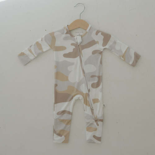 Bamboo Zip Pajamas | Camo 2.0