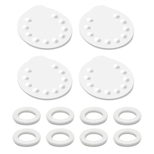 Maymom 8 O-Rings 4 Breast Pump Membranes for Medela Harmony Manual Breast Pump, Maymom Pump Parts for Medela Hand Pump Harmony and Medela Membrane Replacement