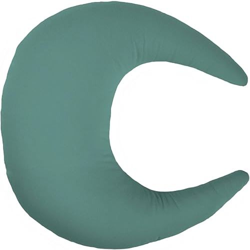 snuggle me Organic Nursing Pillow | Bottle & Breastfeeding Pillow with Organic Cotton Cover & Fiberfill, Machine Washable Feeding Pillow, Newborn Essentials Must Haves (Moss)
