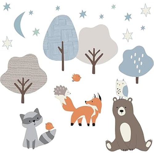 Bedtime Originals Sleepytime Bear Woodland Animals Wall Decals/Stickers
