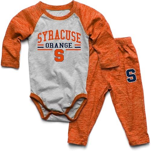 Wes and Willy Baby College Sports Fan Long Sleeve One Piece and Pant Set
