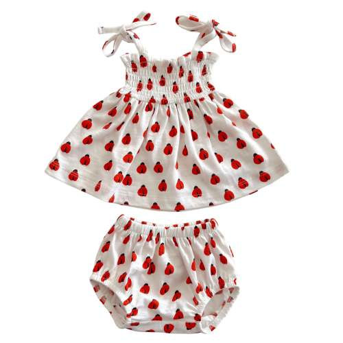 Ladybug / Organic Smocked Set