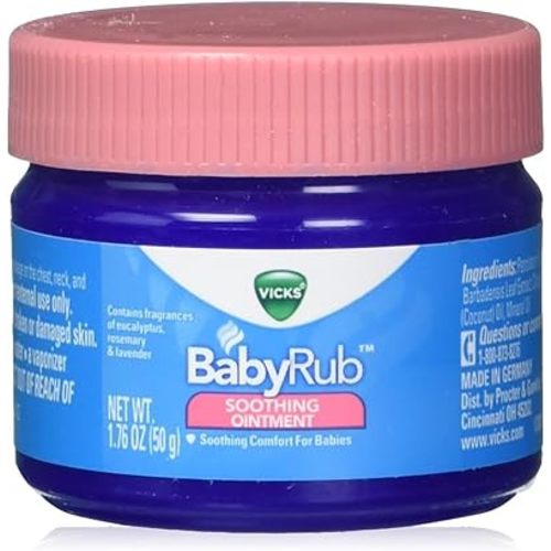 Vicks BabyRub Soothing Chest, Neck and Back Ointment 1.76 Ounce