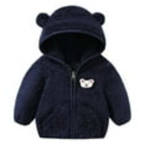 Rovga Boys Girls Winter Coats Baby Jacket Bear Ears Hooded Outerwear Zipper Warm Coat For 18-24 Months
