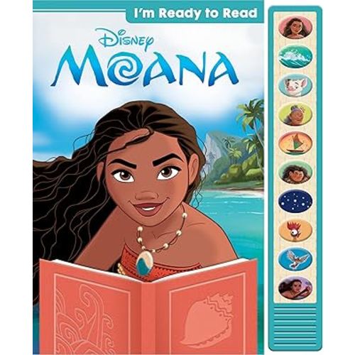 Disney Moana - I'm Ready to Read with Moana Interactive Read-Along Sound Book - Great for Early Readers - PI Kids