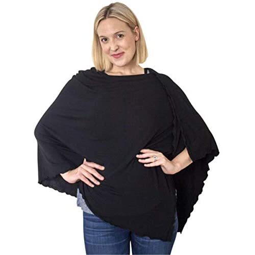 Bamboobies Women's Standard Nursing Shawl - Black