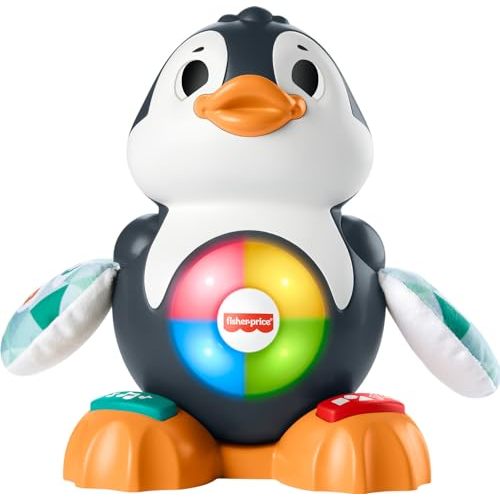 Fisher-Price Baby Learning Toy Linkimals Cool Beats Penguin for Ages 9+ Months, Compatible Only with Linkimals Items