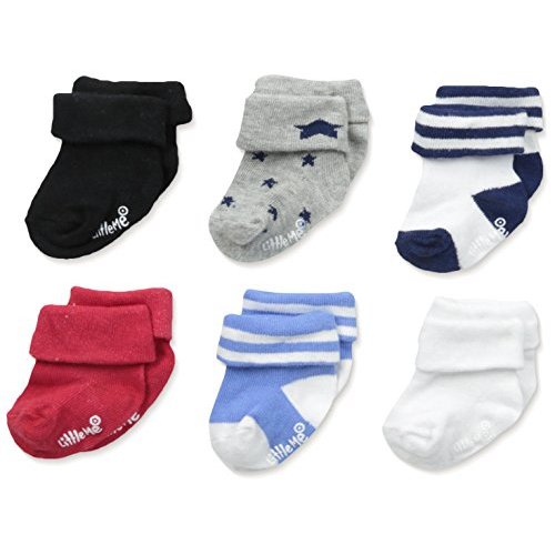 Little Me baby-boys Baby Boys' 6 Pack SocksBaby Boy Socks