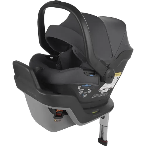 UPPAbaby Mesa Max Infant Car Seat | Base with Load Leg + Robust Infant Insert Included | Innovative Safety Features + Simple Installation | Directly Attaches to Stroller | Greyson (Charcoal Mélange)
