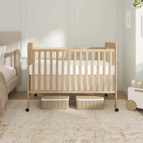 Dream On Me Carson Classic 3-in-1 Convertible Crib in Beechwood Natural, Greenguard Gold Certified