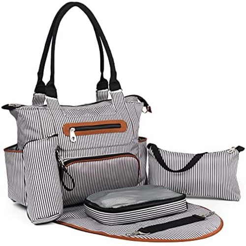 Diaper Bag – Multifunctional Baby Diaper Bag – Versatile Baby Bag with Changing Pad, Bottle Bag and Clothing Bag